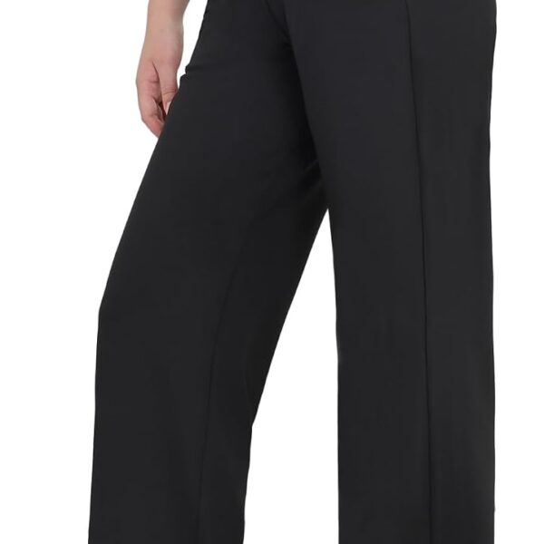 Dress Pants Women High Waisted Work Business Office Trousers Pull On Flare Yoga Slacks with Pockets