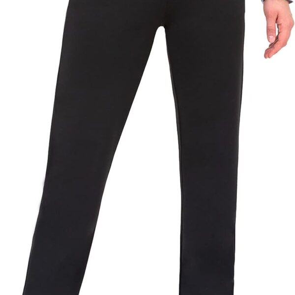 Dress Pants Women Work Business Pants Tummy Control Office Straight Leg Trousers High Waisted Ladies Slacks